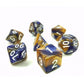 Set 7 Dados Blend Blue Gold